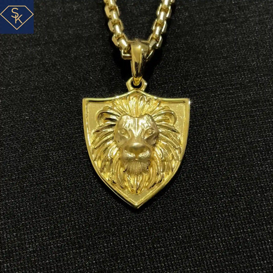 Imperial Lion Shield Pendant