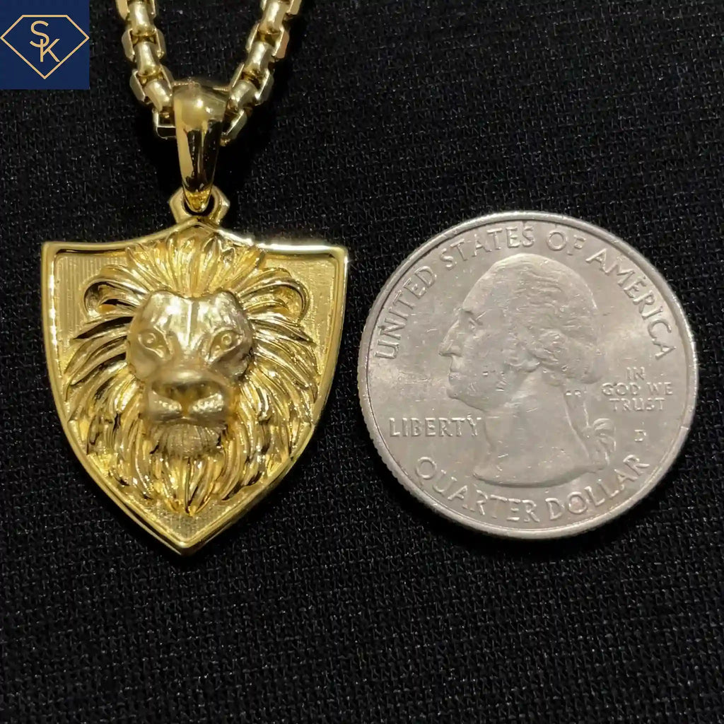 Imperial Lion Shield Pendant