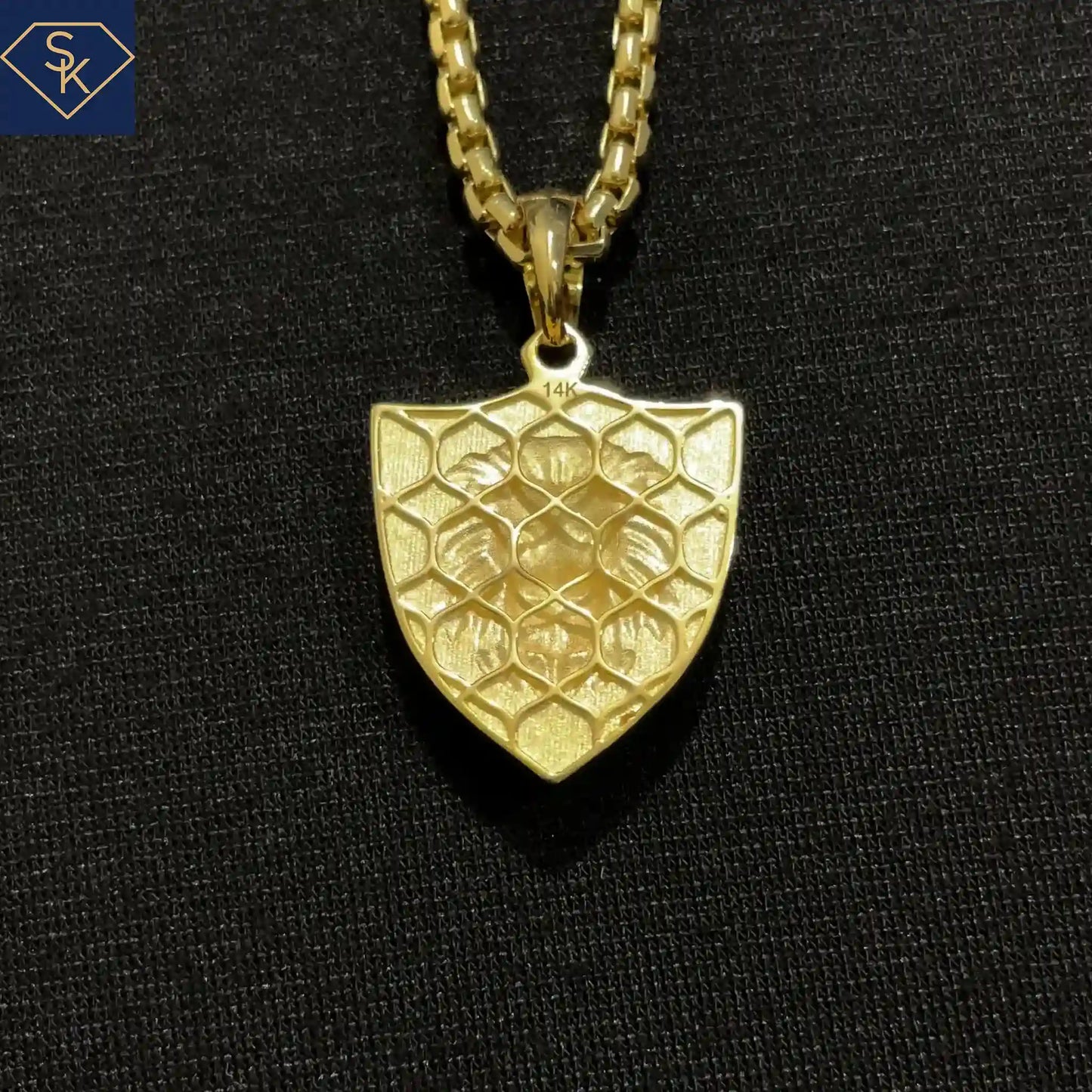 Imperial Lion Shield Pendant