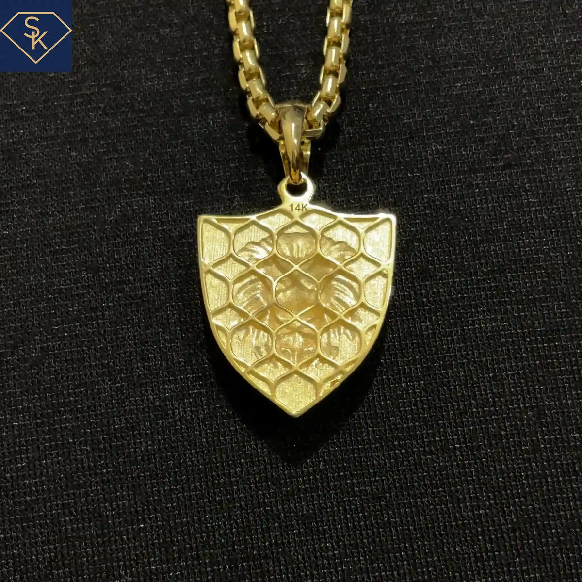 Imperial Lion Shield Pendant