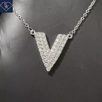 V  Diamond Necklace