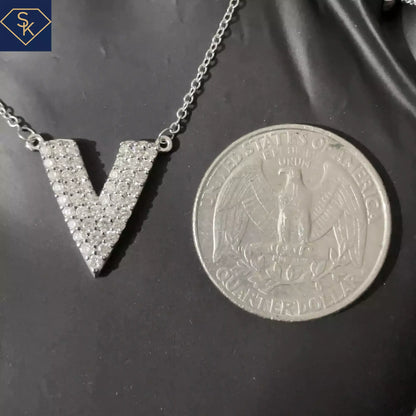 V  Diamond Necklace