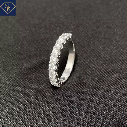 Facet Pave Diamond Band