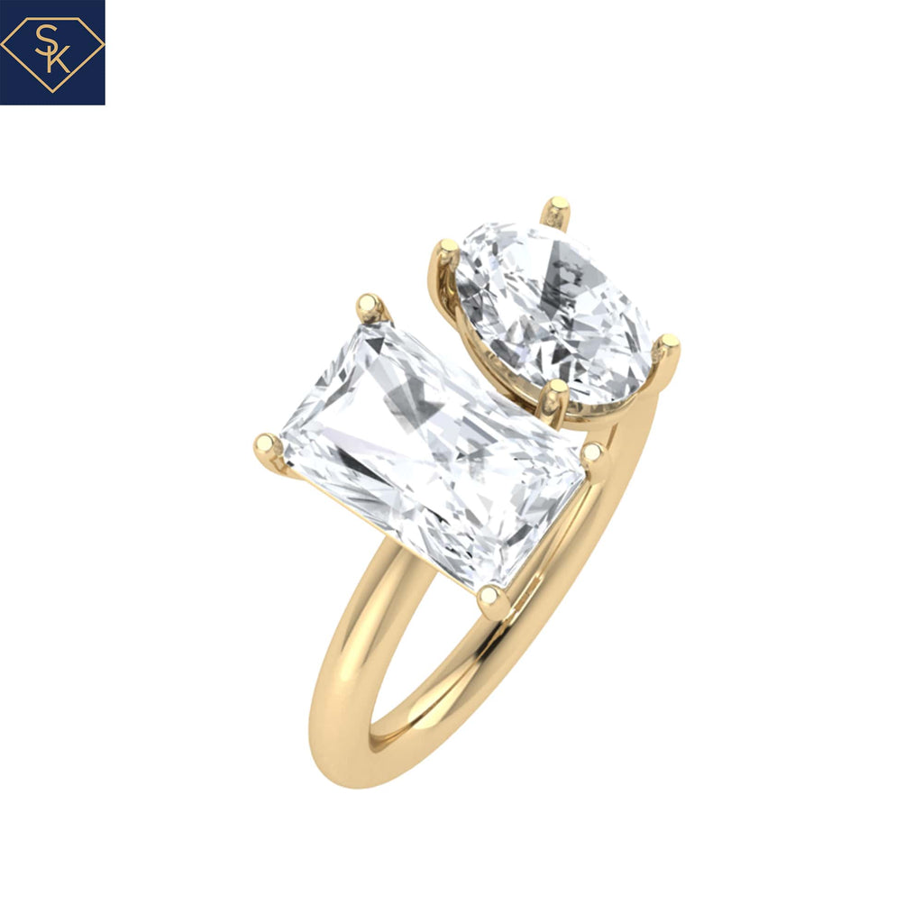 2 Stone Engagement Ring