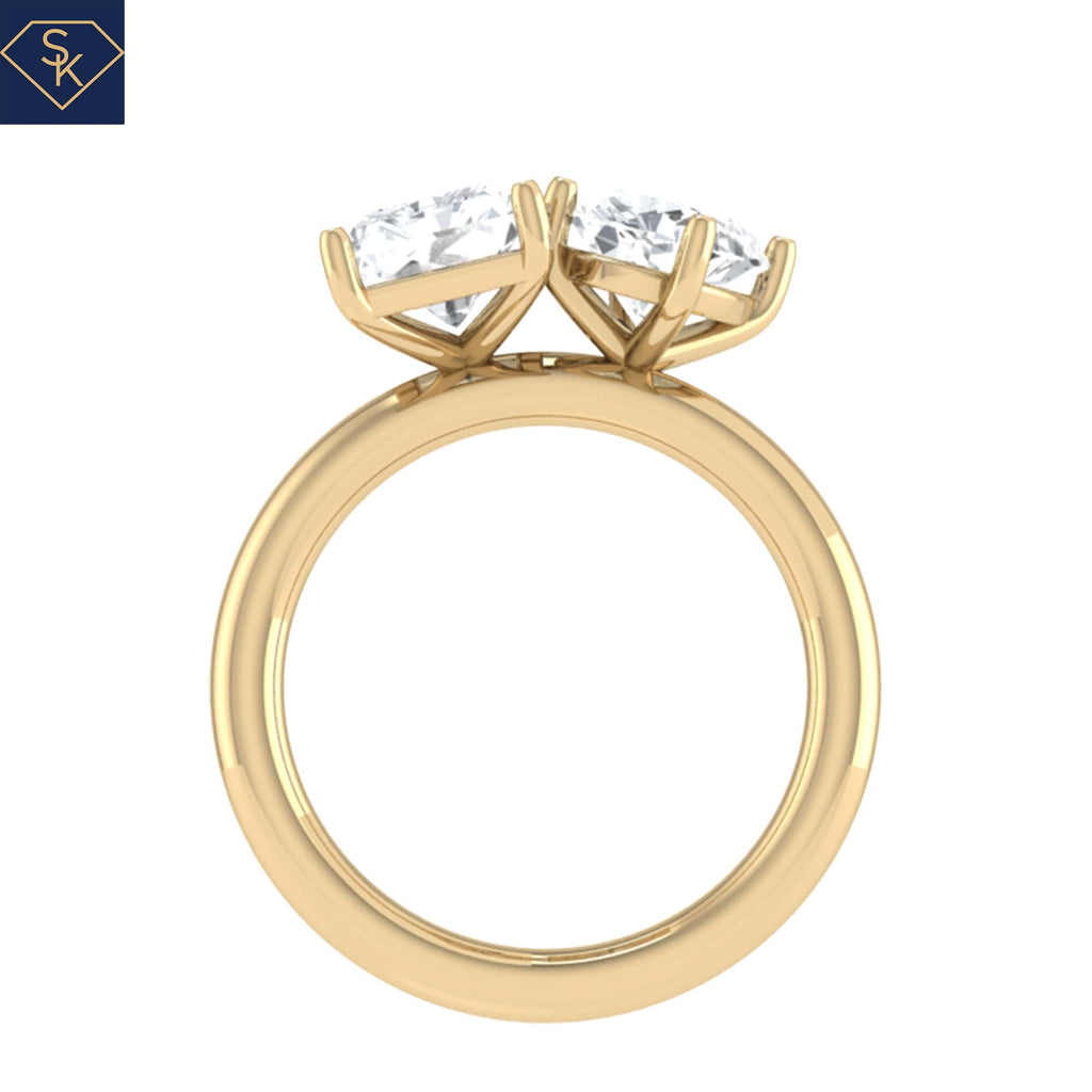 2 Stone Engagement Ring