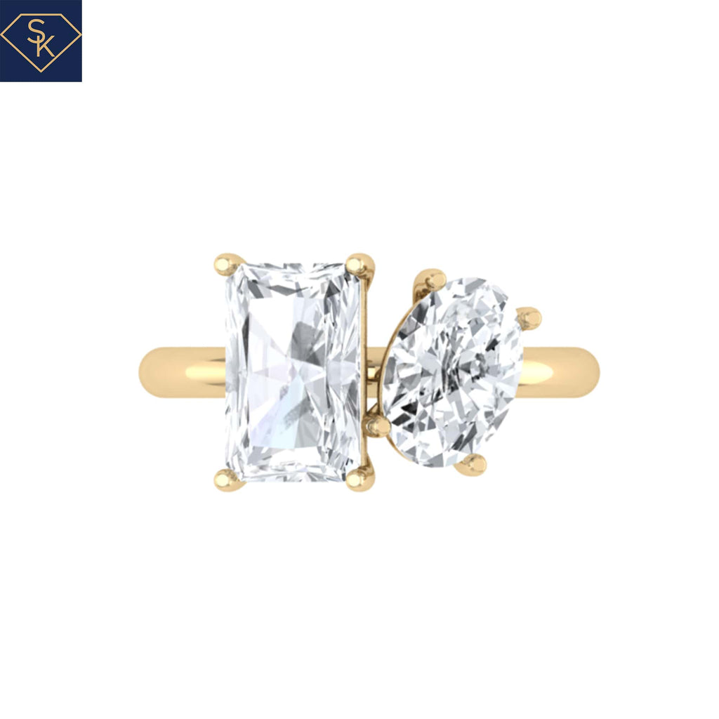2 Stone Engagement Ring