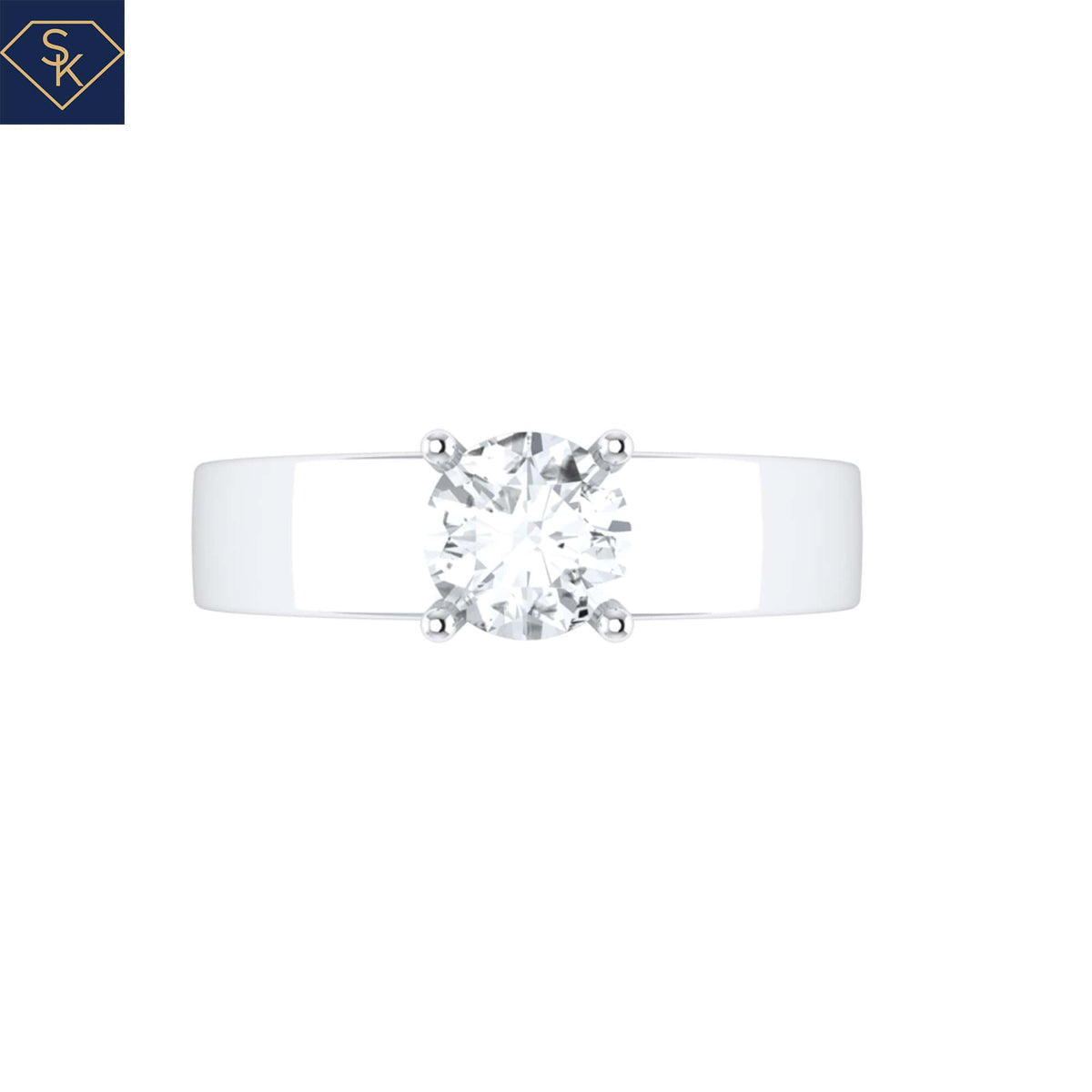 Solitaire Wide Band