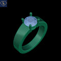 Solitaire Wide Band