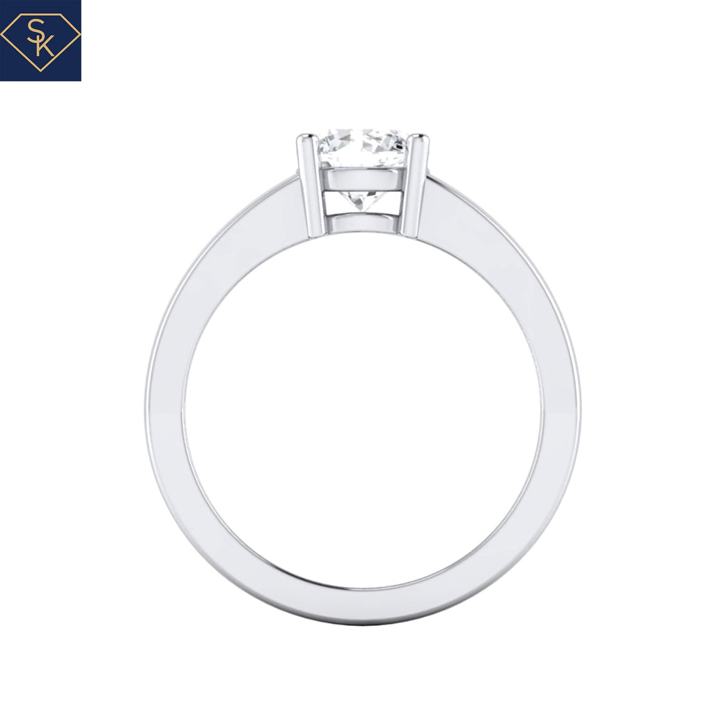 Solitaire Wide Band