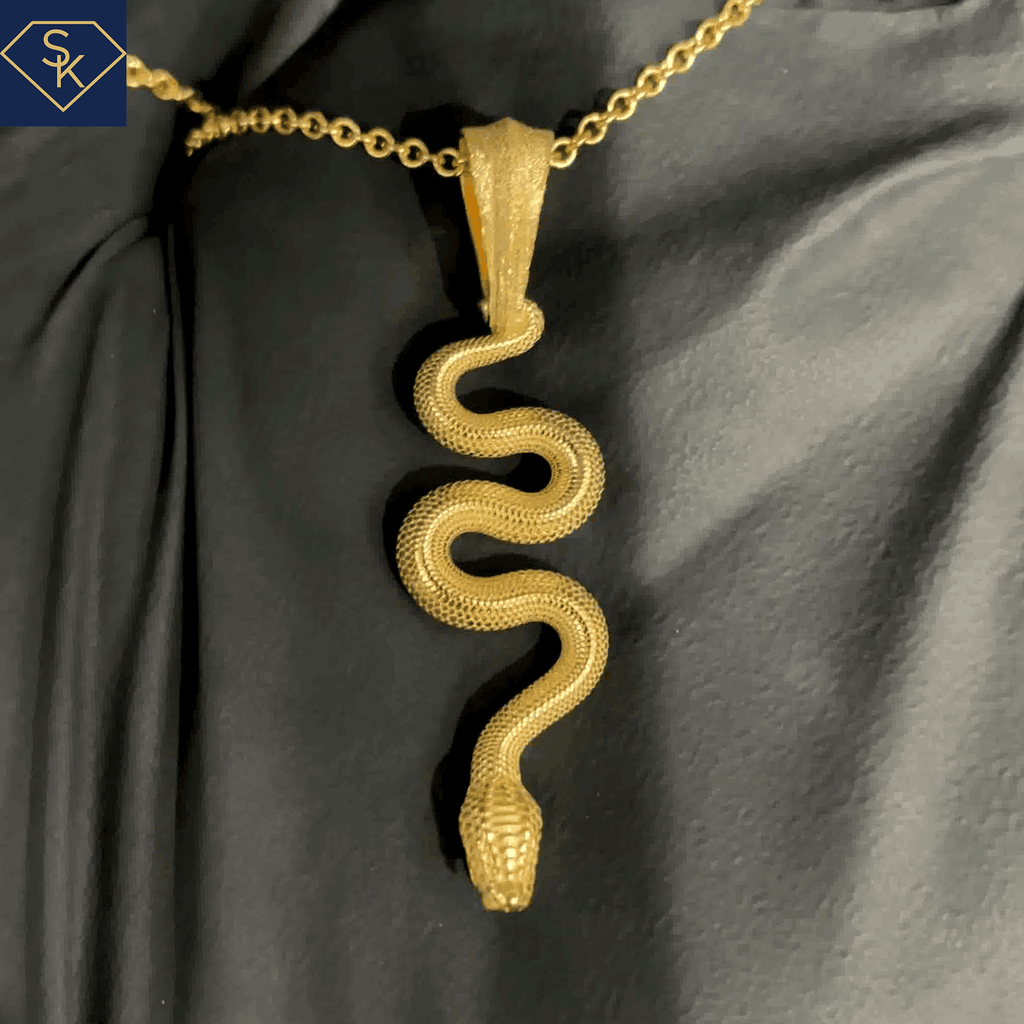 Slithering Snake Pendant - SK Custom Jewelry