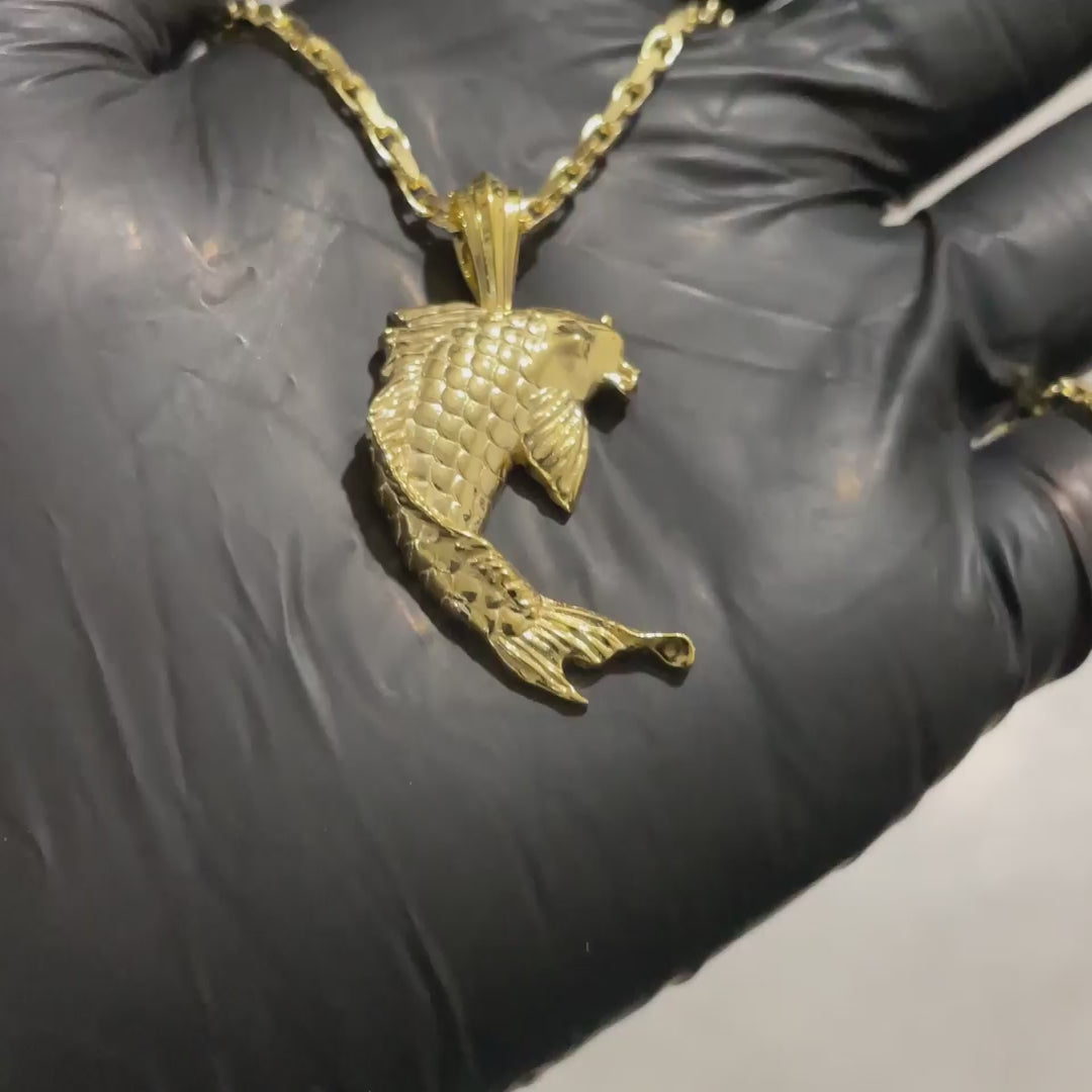 Koi Fish Charm Pendant- SK Custom Jewelry