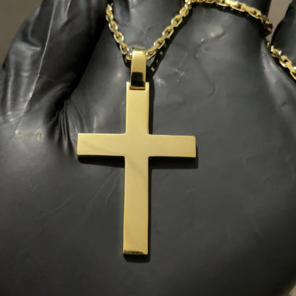 Solid Gold Cross Pendant