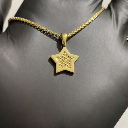 Star Pendant with Braided Design