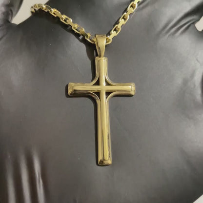 Radiant Positive Cross Pendant