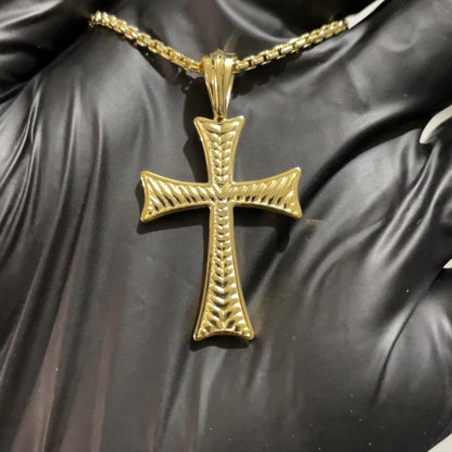 Texture Cross Pendant