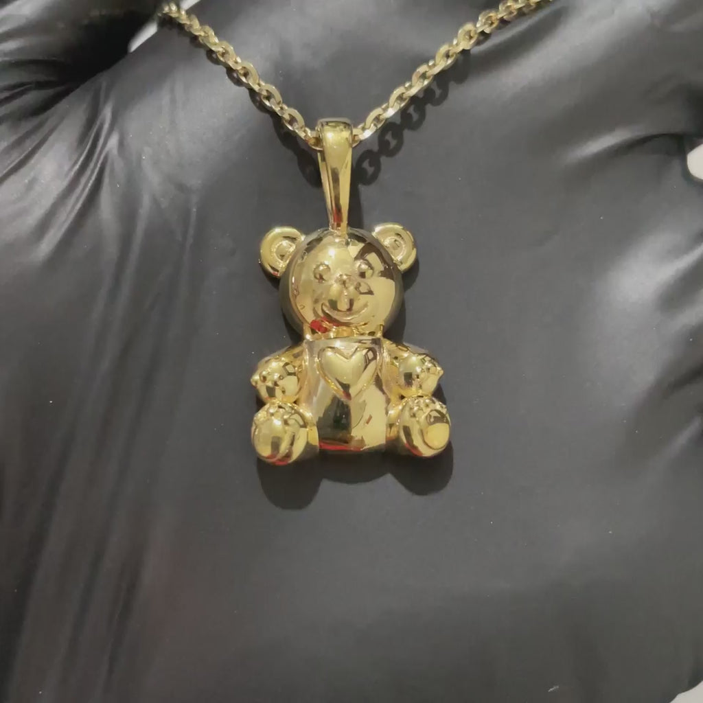 Cute Bear Charm Pendant – Elegant Everyday Wear