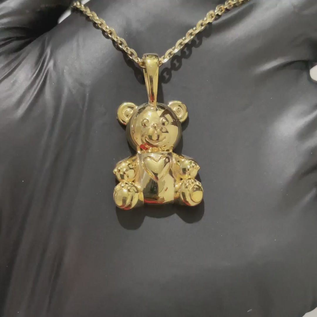 Cute Bear Charm Pendant – Elegant Everyday Wear