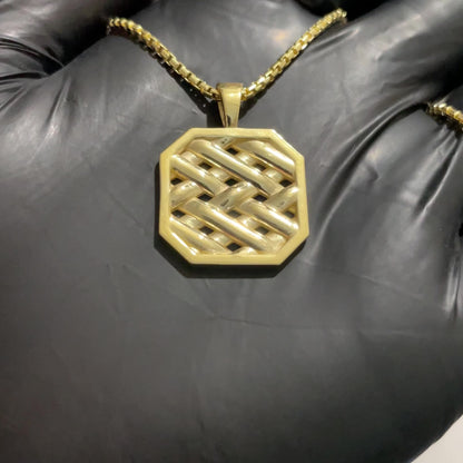 Octagonal Weaving Pattern Pendant