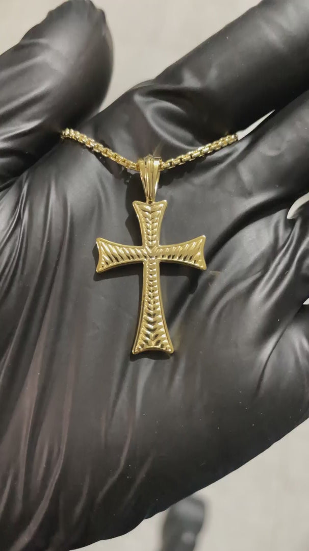 Texture Cross Pendant