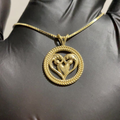 Scroll Heart Pendant