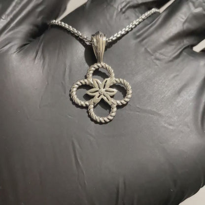 Rope Clover Pendant