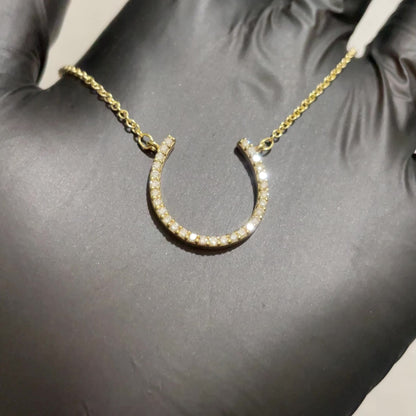 Horseshoe Pendant with Rollo Chain