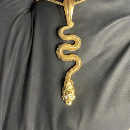 Skull Snake Pendant