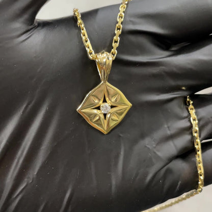 Diamond Compass Pendant