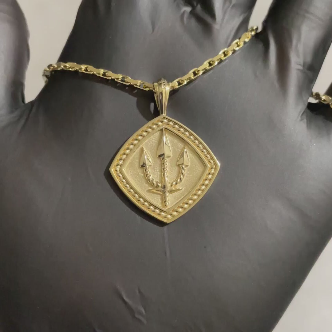 Trident Shield Pendant