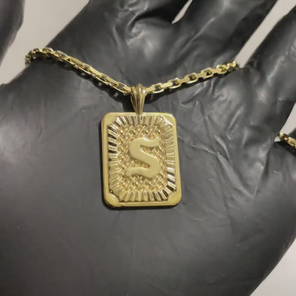 Personalized Braided Initial Pendant